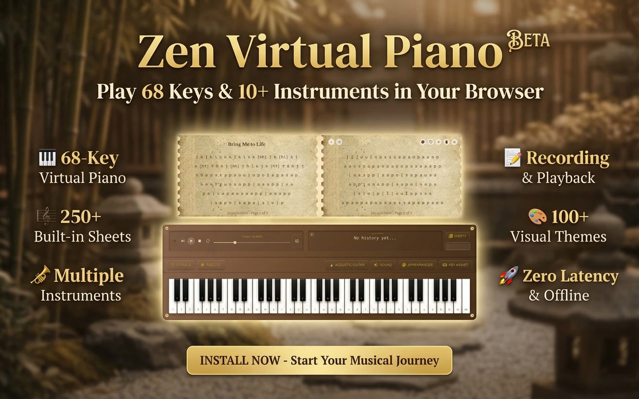 Learn songs with interactive sheet music