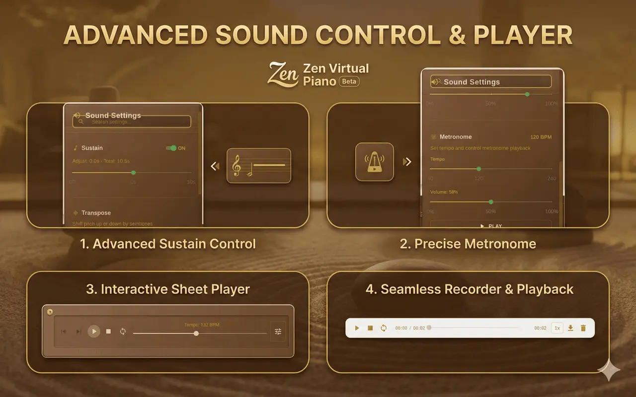 Advanced sound control and playback